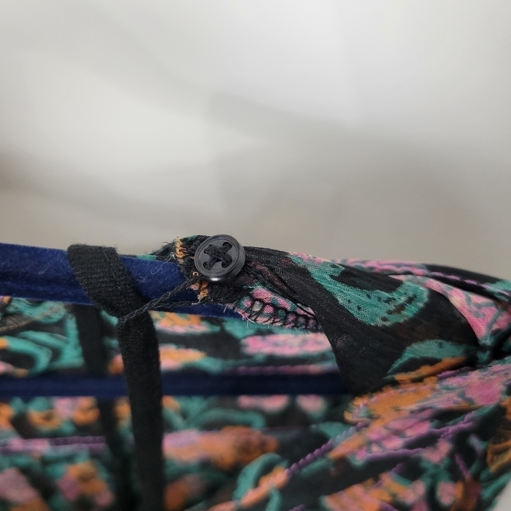NWT Free People See It Through Floral Pleated Boho Maxi Dress Size Small - Picture 12 of 15